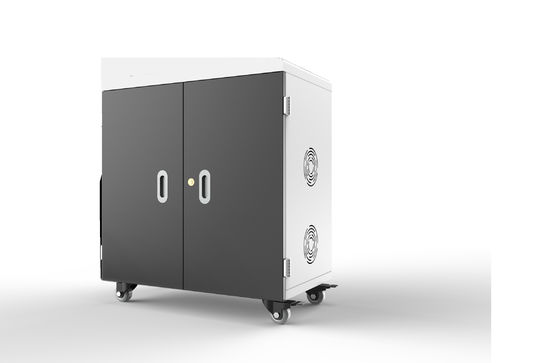 100-250V вход USB зарядная тележка с медицинскими безмолвными колесами и полностью собранным шкафчиком зарядки