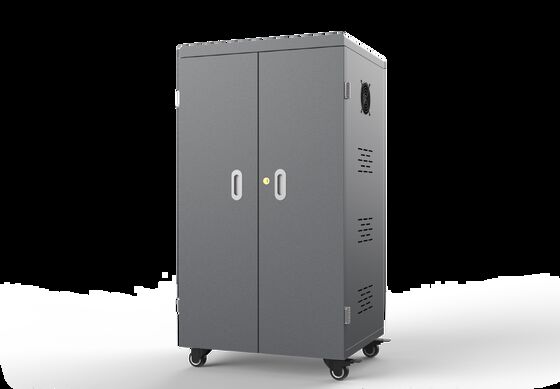 64-портовое зарядное устройство для планшетов с системой безопасности 8S и охлаждающими вентиляторами