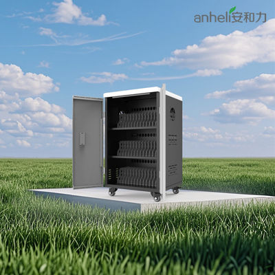 42-портная зарядная тележка для планшетов с вентиляторами переменного тока и охлаждения