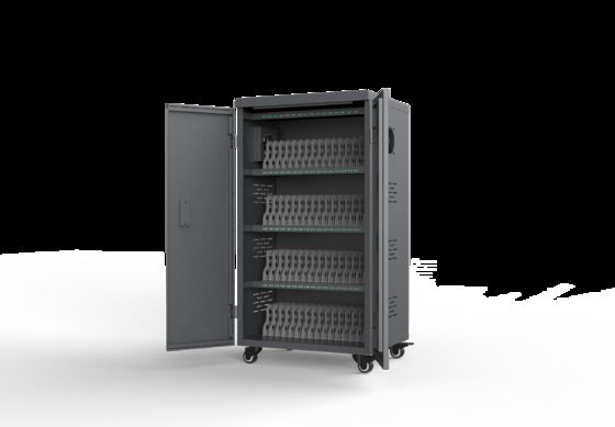 64-портовый шкаф для зарядки планшетов с системой защиты 8S и конструкцией из оцинкованного листа