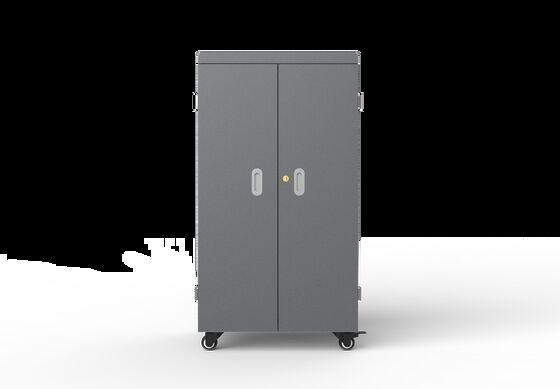 64-портовое зарядное устройство для планшетов с системой безопасности 8S и охлаждающими вентиляторами