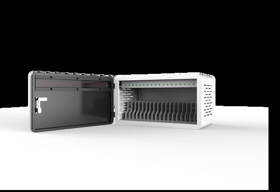 18-портовый запираемый шкаф для зарядки USB с защитой 8S и конструкцией из листовой стали с гальваническим покрытием