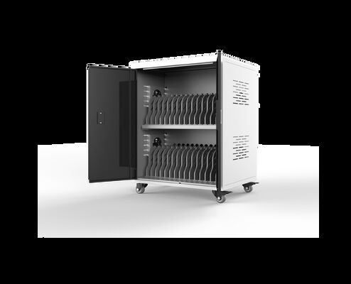 Laptops AC Power Sockets Charging Trolley 30 Ports Charging Cart